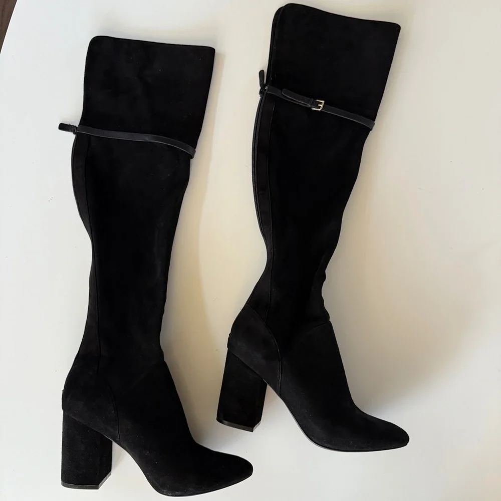 COLE HAAN | Darcia Over-the-Knee Black Suede Boot